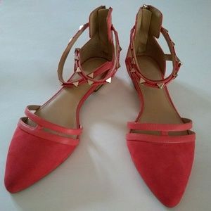 Red Flat Shoes. Good condition